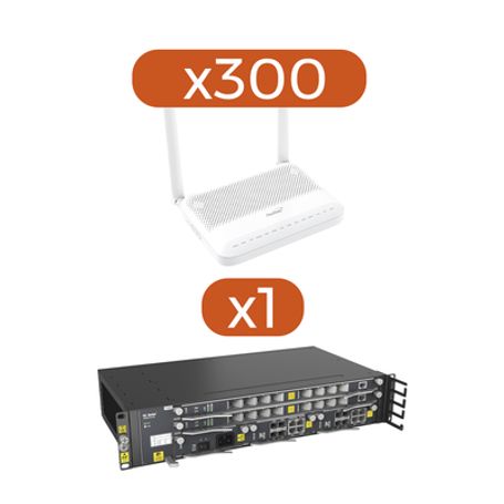 kit 300 ont´s hg6145d2  1 olt an551604ac