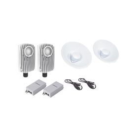 kit de 2 radios c6x con 2 antenas de 20 dbi rango de frecuencia extendida 51 a 64 ghz  incluye inyector poe cable de alimentaci