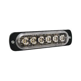 luz auxiliar de 6 led ambar bisel negro lente transparente230213