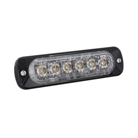 luz auxiliar de 6 led ambar bisel negro lente transparente230213