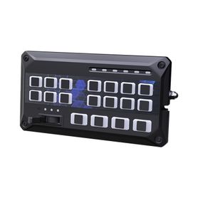 sirena vehicular de 200w de potencia con controlador de panel deslizante de 19 botones indicador de flecha de tráfico de 6 led 