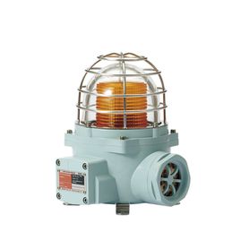 luz led color ámbar de advertencia con patrón de destello flasheantefijo para zonas peligrosas con buzzer incluido a 105 db de