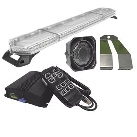 kit de sirena bocina y torreta de 48 con 96 leds ambar ideal para equipar unidades de seguridad privada mineria e industria