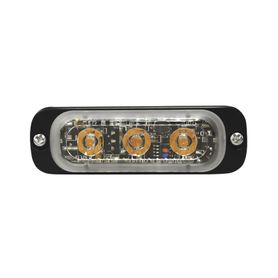 luz auxiliar de 3 led ambar sae 1224 vcd lente transparente230212