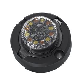 estrobo oculto de 12 led brida negra 12 vcd clara lente transparente230211