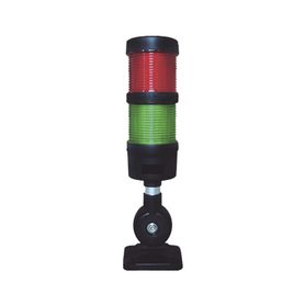 torre led indicadora de estado de 2 niveles color rojo y verde con buzzer integrado a 85 db a 110240 vca con montaje incluido