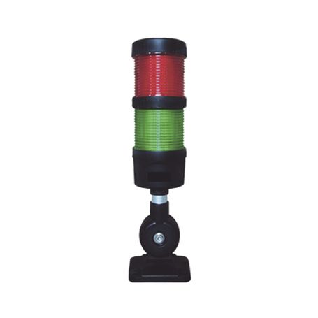 torre led indicadora de estado de 2 niveles color rojo y verde con buzzer integrado a 85 db  a 110240 vca con montaje incluido 