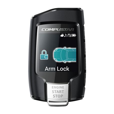 Control Remoto Bidireccional De Cuatro Botones Con Pantalla Para Sistemas De Alarmas Compustar Csx2wq900a