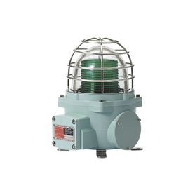 baliza con luz led color verde con patrón de destello fijo o flasheante ideal para zonas y áreas peligrosas opera en un rango d