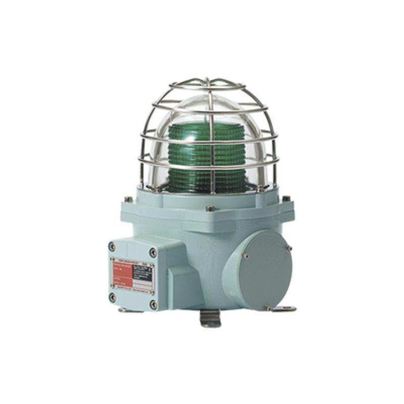 Baliza Con Luz Led Color Verde Con Patrón De Destello Fijo O Flasheante Ideal Para Zonas Y Áreas Peligrosas Opera En Un Rango De