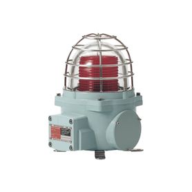 baliza con luz led color rojo con patrón de destello fijo o flasheante ideal para zonas y áreas peligrosas opera en un rango de