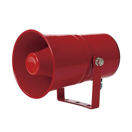 sirena electrónica de montaje en pared con 5 sonidos de advertencia de máx volumen 1185 db a 24 vcd