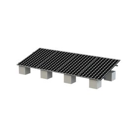 montaje para panel solar riel 8 de 5450mm para módulos con espesor de 35mm velocidad de viento máx 136kmh 20° a 45°