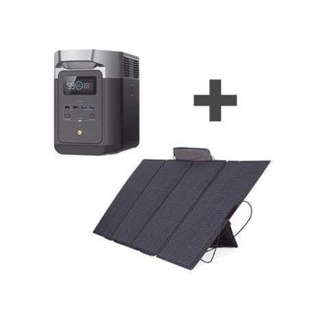 Kit De Estación De Energia Portátil 2048wh  Panel Solar Flexible 400w