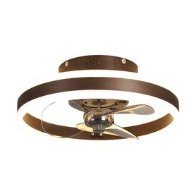 ventilador de techo con luminario led de 110 v ca 5060 hz 4500 lm 6500 4 000 2 700 °k 3 tonos de luz 3 velocidades dimea