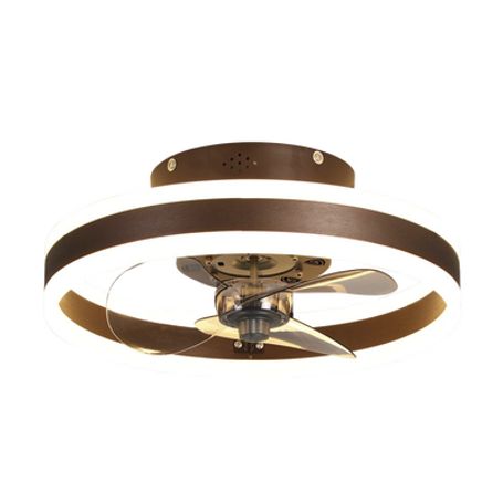 ventilador de techo con luminario led de 110 v ca 5060 hz 4500 lm 6500 4 000 2 700 °k 3 tonos de luz 3 velocidades dimea