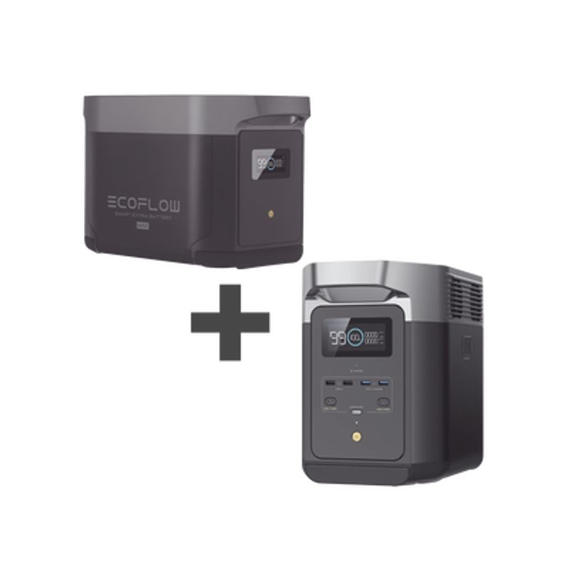 Kit De Estación De Energia Portátil 2048wh  Bateria Externa 2048wh (4096wh Totales)