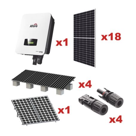 Kit Solar Interconexion  / 9kw  220vca / Inversor Afore / Montaje Incluido  