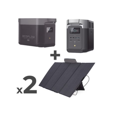Kit De Estación De Energia Portátil 2048wh Bateria Externa 2048wh 2 Paneles Solares Flexibles 400w (4096wh 800w Totales) Kit De Estación De Energia Portátil 2048wh Bateria Externa 2048wh 2 Paneles Solares Flexibles 400w (4096wh 800w Totales)