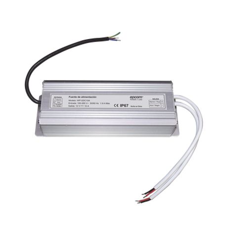 Fuente De Alimentacion Para Intemperie Waterproof 12 V  10 A