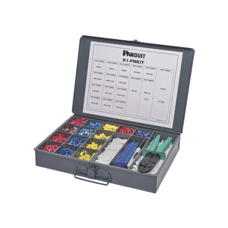 Kit De Terminales Panterm™ De Mantenimiento Nylon 1422 Awg Con Herramienta De Ponchado Ct260 Y Caja De Acero
