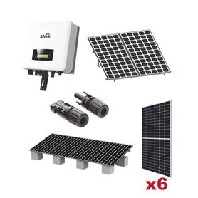 kit solar interconexion   3kw  220vca  inversor afore  montaje incluido  
