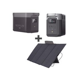 kit de estación de energia portátil 2048wh bateria externa 2048wh panel solar flexible 400w 4096wh totales