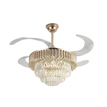 ventilador de techo con luminario led de 110 v ca 5060 hz 88 w 4500 lm 6500 4 000 2 700 k 3 tonos de luz 1075 mm 6 velo