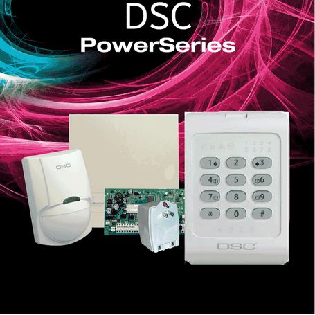 Dsc Powerledsb  Paquete Power Con / Panel Pc1832pcbspa 8 Zonas Cableadas/ Gabinete Metálico Gtvcmx007/ Teclado De 8 Zonas Led Pc