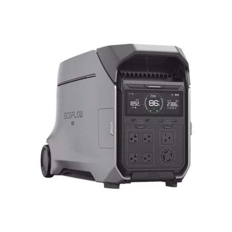 estación de energia portátil delta pro 4096wh litio lfp  5 ac 4000w 8000w pico  2 usbc 100w  capacidad para aumentar respaldo  