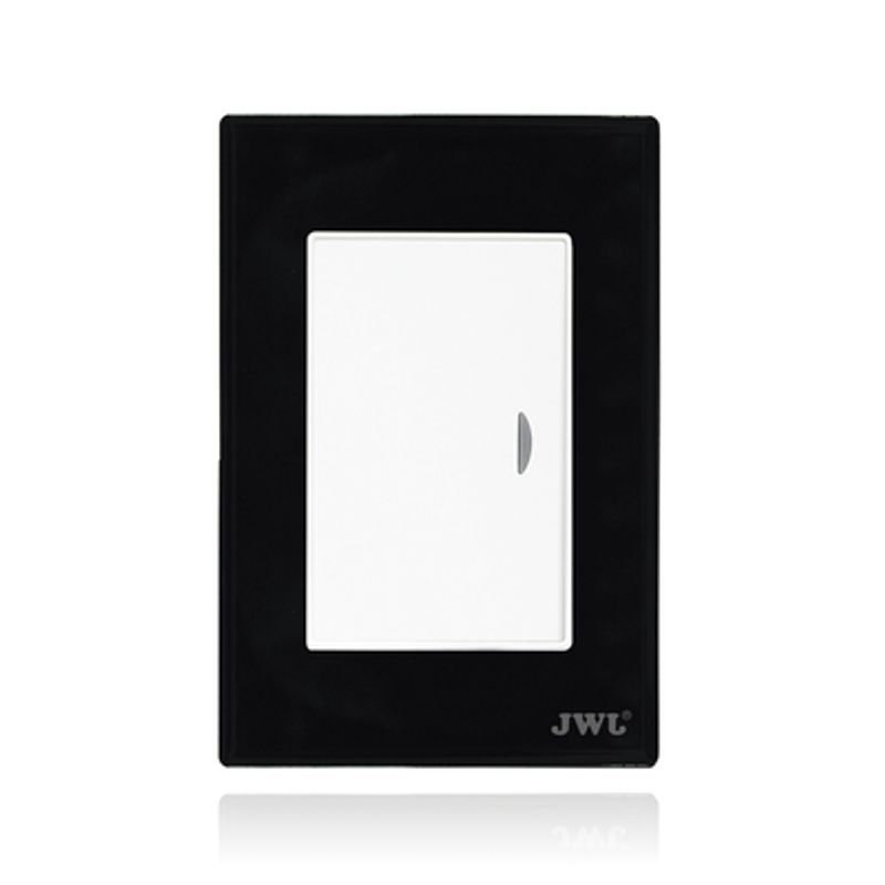 Interruptor Sencillo Con Placa De Policarbonato / 10 A/ 127 Vca  60 Hz / Carcasa Negra.