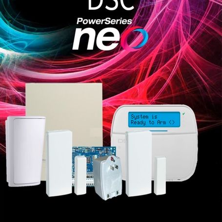 Dsc Neorflcdsb  Paquete Neo Con 32 Zonas/ Panel Hs2032/ Teclado Alfanumérico  Hs2lcdrf9 N / Gabinete Gmx003 / 2 Contactos Inalám