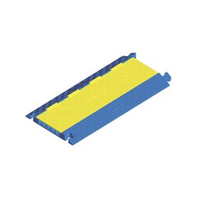 protector para cables de 5 canales truk trak  dimensiones 914 x 508 x 586 mm  color azul y amarillo221913