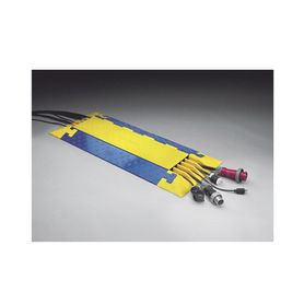 protector para cables de 5 canales truk trak  dimensiones 914 x 508 x 586 mm  color azul y amarillo221913