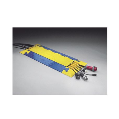 Protector Para Cables De 5 Canales Truk Trak / Dimensiones 914 X 508 X 58.6 Mm / Color Azul Y Amarillo.