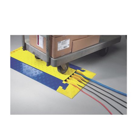 Protector Para Cables De 5 Canales Truk Trak / Dimensiones 914 X 508 X 58.6 Mm / Color Azul Y Amarillo.