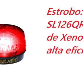 secolarm sl126qr   luz estroboscópica alámbrica 612vdc roja compatible ihorn  risco  dsc  bosch 36194