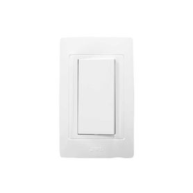 placa con interruptor escalera 10 a 127 v ca  60 hz   3 módulos  color blanco230887