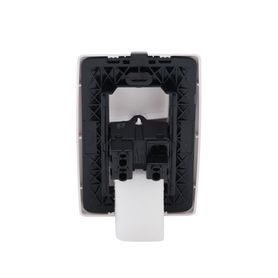 placa con interruptor escalera 10 a 127 v ca  60 hz   3 módulos  color blanco230887