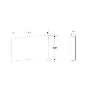 lámpara arbotante 4 w 220 lm  dimensiones 120 x 80 x 40 mm  85  265 vca 5060hz  luz cálida 2 700 k  uso en exterior ip 54233415