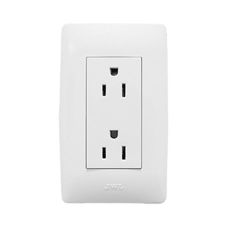 Placa Con Toma De Corriente 2p Y T / 127 V60 Hz 15 A / 1 Modulo