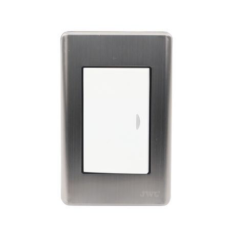 Placa De Policarbonato Con Interruptor Sencillo 10 A/ 127 V Ca  60 Hz / Carcasa De Acero.