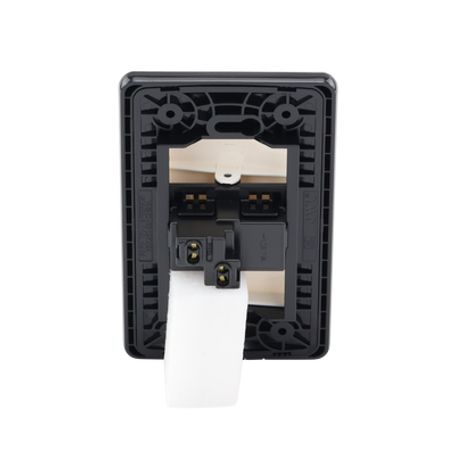 Placa De Policarbonato Con Interruptor Sencillo 10 A/ 127 V Ca  60 Hz / Carcasa De Acero.