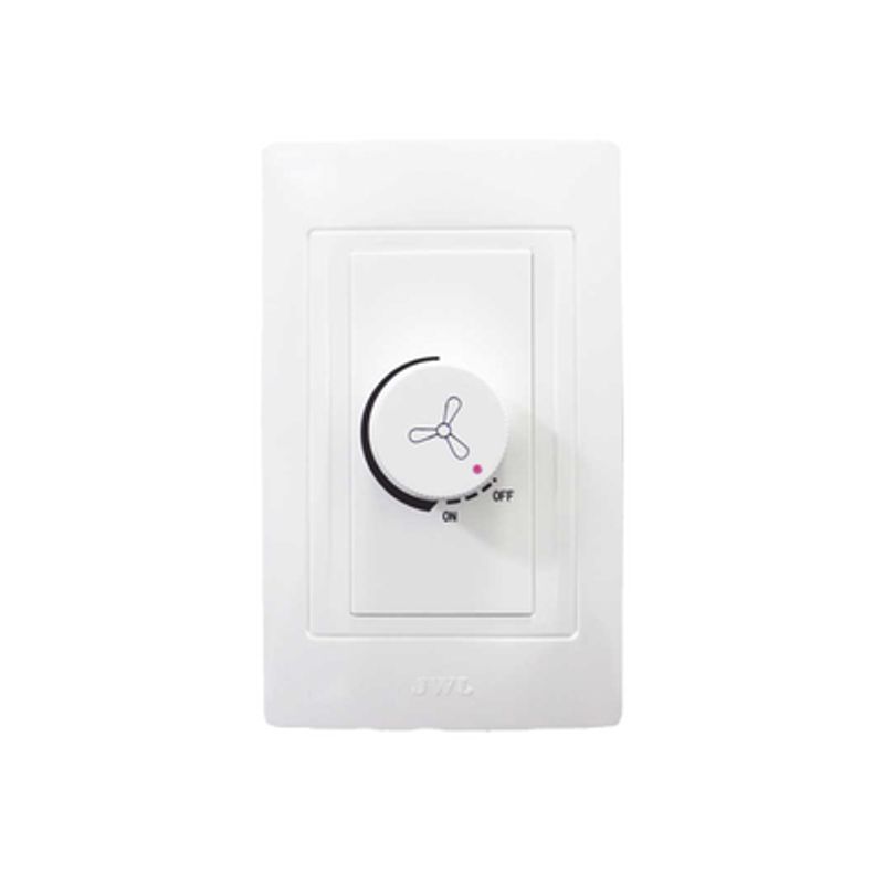 Placa Con Dimmer Rotativo Para Ventilador / 300 W 127 V Ca / Color Blanco. Placa Con Dimmer Rotativo Para Ventilador / 300 W 127 V Ca / Color Blanco.