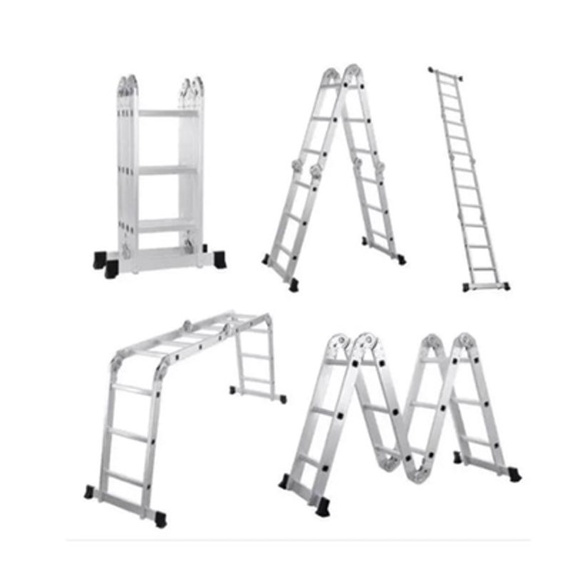 Escalera Multiposiciones De Aluminio De 3.52 Metros Soporta 150 Kg