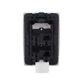 placa con 2 interruptores escalera 10 a 127 v ca  60 hz   1 12 módulos  color blanco230896