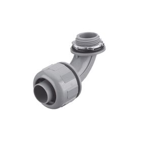 conector curvo 90° de nylon de 34 para tuberia liquidtight polytuff