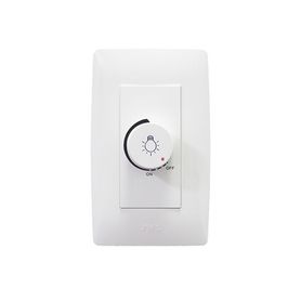 placa con dimmer rotativo para lámpara incandescentes  300 w 127 v ca  color blanco230963