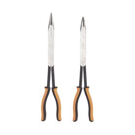 juego de 2 pinzas de punta doblada y punta de aguja de gran alcance 33 cm234260