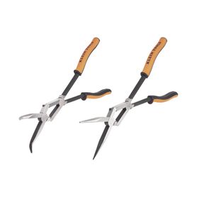 juego de 2 pinzas de punta doblada y punta de aguja de gran alcance 33 cm234260